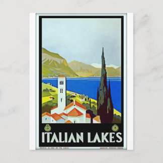 Italiaans Poster voor het reizen van het district  Briefkaart