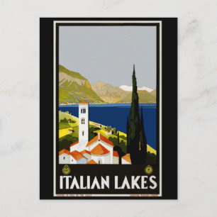 Italiaans Poster voor reizen met het merk Vintage Briefkaart