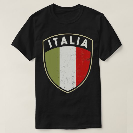 Italiaans Pride Italia - vlagschild T-shirt (Design voorkant)