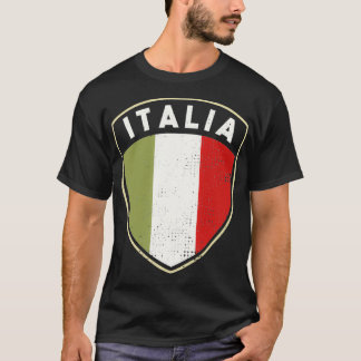 Italiaans Pride Italia - vlagschild T-shirt