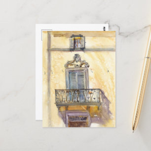 Italiaans raam. Originele kunst van Sveta Mikhalev Briefkaart