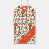 Italiaans Ranunculus Oranje Waterverf Kunst Cadeaulabel (Achterkant)