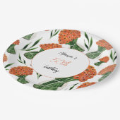 Italiaans Ranunculus Waterverf Kunst Papieren Bordje (Gekanteld)