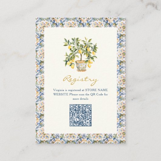 Italiaans register Kaart (Voorkant)