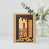  Italiaans reizen en Ascoli Piceno Briefkaart (Staand voorkant)
