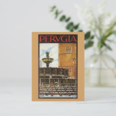 Italiaans reizen en Perugia Briefkaart