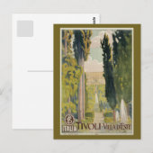  Italiaans reizen en Tivoli Lazio Rome Briefkaart (Voorkant / Achterkant)