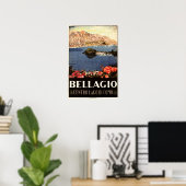 Italiaans reizen over het Como-meer van BELLAGIO Poster (Thuiskantoor)
