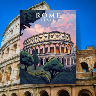 Italiaans Reizen Rome Italië Colosseum Briefkaart