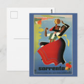 Italiaans reizen Sorrento adverteren Briefkaart (Voorkant / Achterkant)