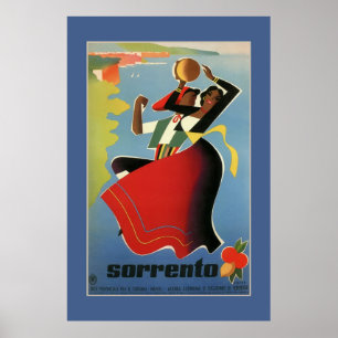  Italiaans reizen Sorrento adverteren Poster