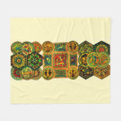 Italiaans renaissance mofs fleece deken (Voorkant (Horizontaal))