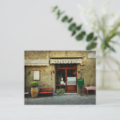 Italiaans restaurant briefkaart (Staand voorkant)