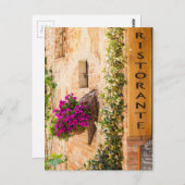 Italiaans restaurant briefkaart (Voorkant / Achterkant)