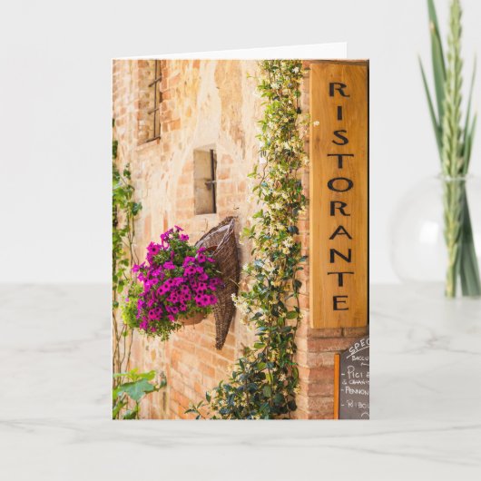 Italiaans restaurant kaart (Voorkant)