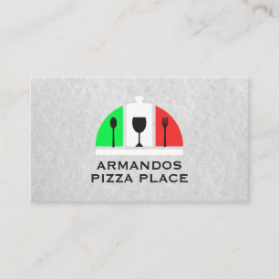 Italiaans restaurant-Logo   Pizza Visitekaartje