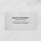 Italiaans Restaurant Logo | Pizza Visitekaartje (Achterkant)