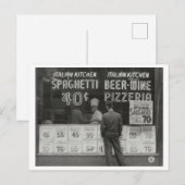 Italiaans Restaurant New York Foto Briefkaart (Voorkant / Achterkant)