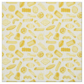 Italiaans restaurant Pasta Shapes Cream Stof (Swatch)