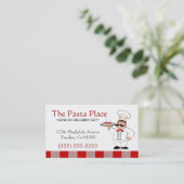 Italiaans restaurant | Pizza Business Visitekaartje (Staand voorkant)