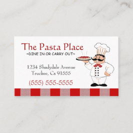 Italiaans restaurant | Pizza Business Visitekaartje