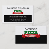 Italiaans restaurant Pizza BusinessCards Visitekaartje (Voorkant / Achterkant)