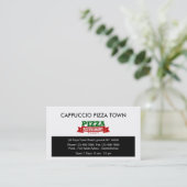 Italiaans restaurant Pizza BusinessCards Visitekaartje (Staand voorkant)