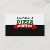 Italiaans restaurant Pizza BusinessCards Visitekaartje (Achterkant)
