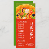 Italiaans restaurant pizza diner menu (Voorkant / Achterkant)