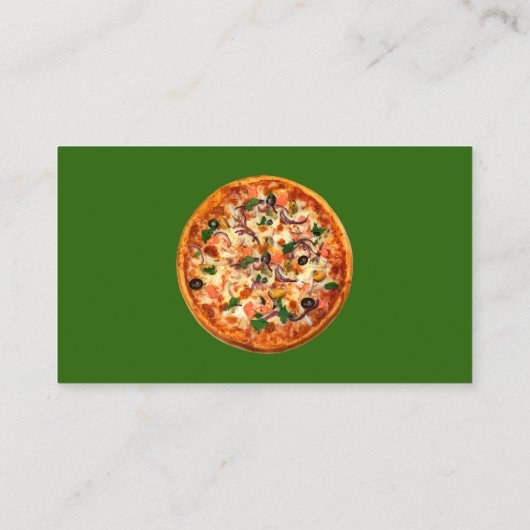 Italiaans restaurant Pizza Visitekaartje (Achterkant)