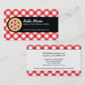 Italiaans restaurant Pizza Visitekaartje (Voorkant / Achterkant)