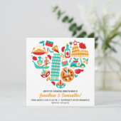 Italiaans restaurant repetitie diner kaart (Staand voorkant)