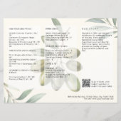 Italiaans restaurant stijlvol modern QR-code menu (Achterkant)