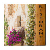 Italiaans restaurant tegeltje (Voorkant)