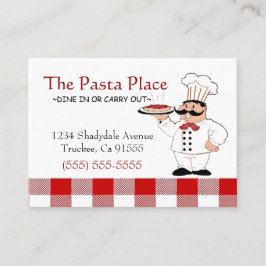 Italiaans restaurant visitekaartje