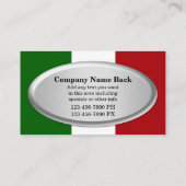 Italiaans restaurant Visitekaartjes (Achterkant)