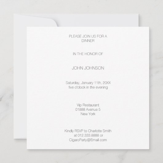 Italiaans restaurant voor voedseldiner Lunch Chef  Kaart (Achterkant)