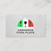 Italiaans restaurantlogo | Pizza Visitekaartje (Voorkant)