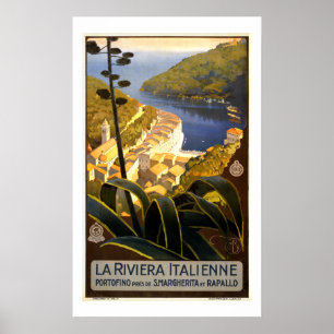  Italiaans Riviera Portofino Travel Poster