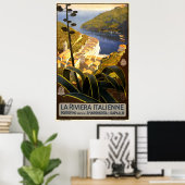 Italiaans Riviera Portofino Travel Poster (Thuiskantoor)