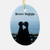 Italiaans Riviera, Ti Adoro-kerstversiering Keramisch Ornament (Achterkant)