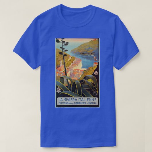 Italiaans Riviera Travel Portofino T-shirt (Design voorkant)