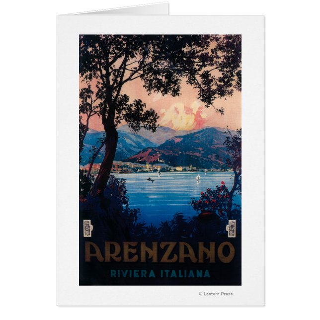 Italiaans Riviera Travel Poster (Voorkant)