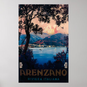 Italiaans Riviera Travel Poster