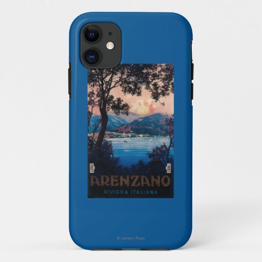 Italiaans Riviera Travel Poster Case-Mate iPhone Case (Achterkant)