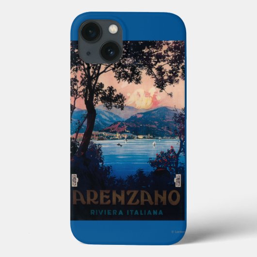 Italiaans Riviera Travel Poster Case-Mate iPhone Case (Achterkant)