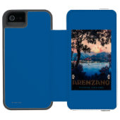 Italiaans Riviera Travel Poster Incipio iPhone Portemonnee Hoesje (Agenda Open)