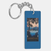 Italiaans Riviera Travel Poster Sleutelhanger (Voorkant Links)