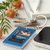 Italiaans Riviera Travel Poster Sleutelhanger (Voorkant Rechts)