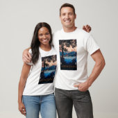 Italiaans Riviera Travel Poster T-shirt (Unisex)